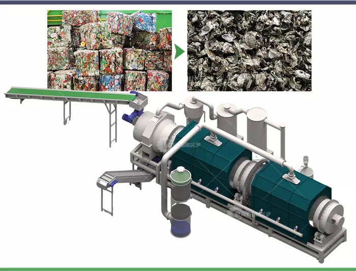 Aluminum Cans Paint Removing Machine