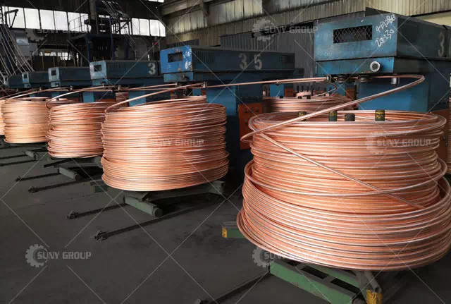 Copper rod continuous casting