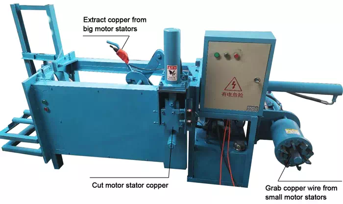 Motor Stator Copper Coil Cutting Pulling Machine