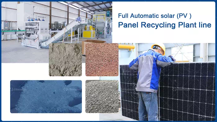 Full Automatic solar(PV)
Panel Recycling Plant line