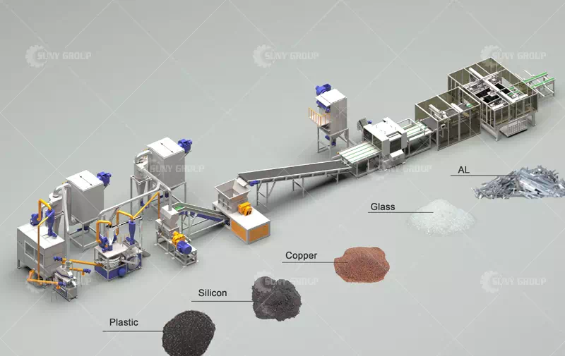 SUNY GROUP solar panel recycling production line