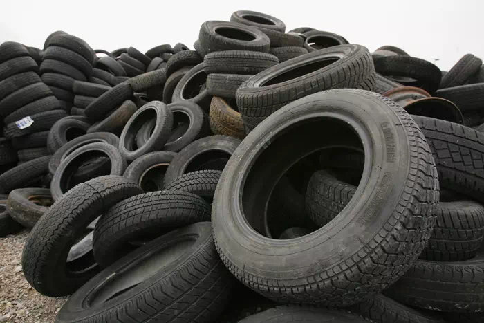 Large number of scrapped wheels
