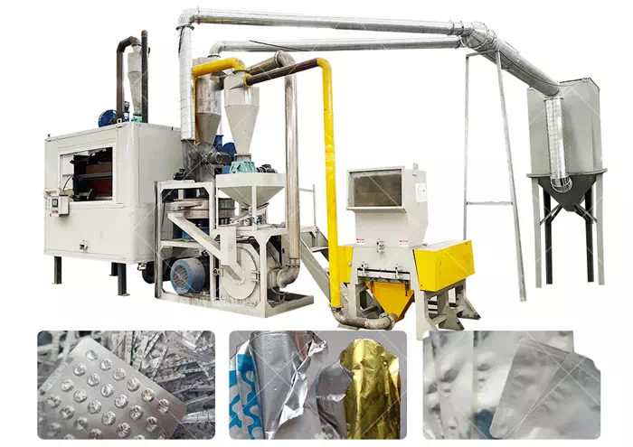 Aluminium plastic recycling machine