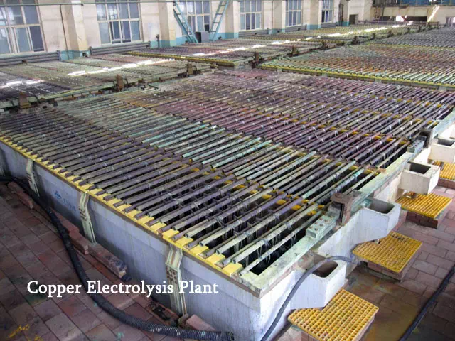 copper electrolysis plant