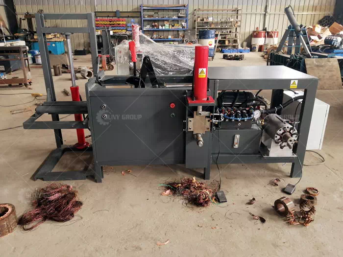 Electric Motor Dismantling Removing Recycling Machine