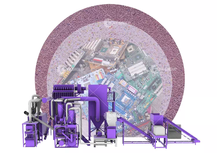 Electronic waste circuit board recycling equipment