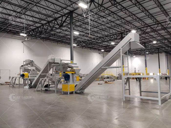 Lithium-ion battery recycling and processing line in Belgium