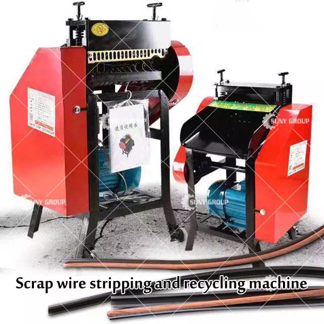 scrap wire stripping and recycling machine