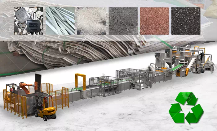 Solar Panel Crushing and Recycling Plant