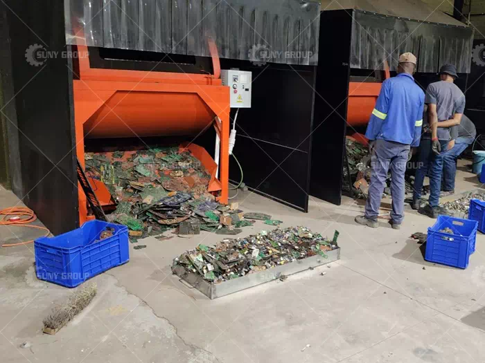 South Africa Customer Circuit Board Dismantling Equipment Site