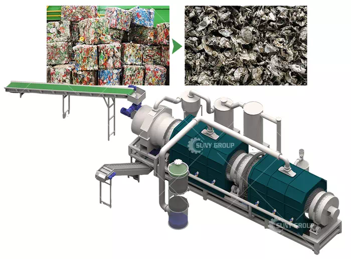 UBC Shredding Decoating Recycling Plant